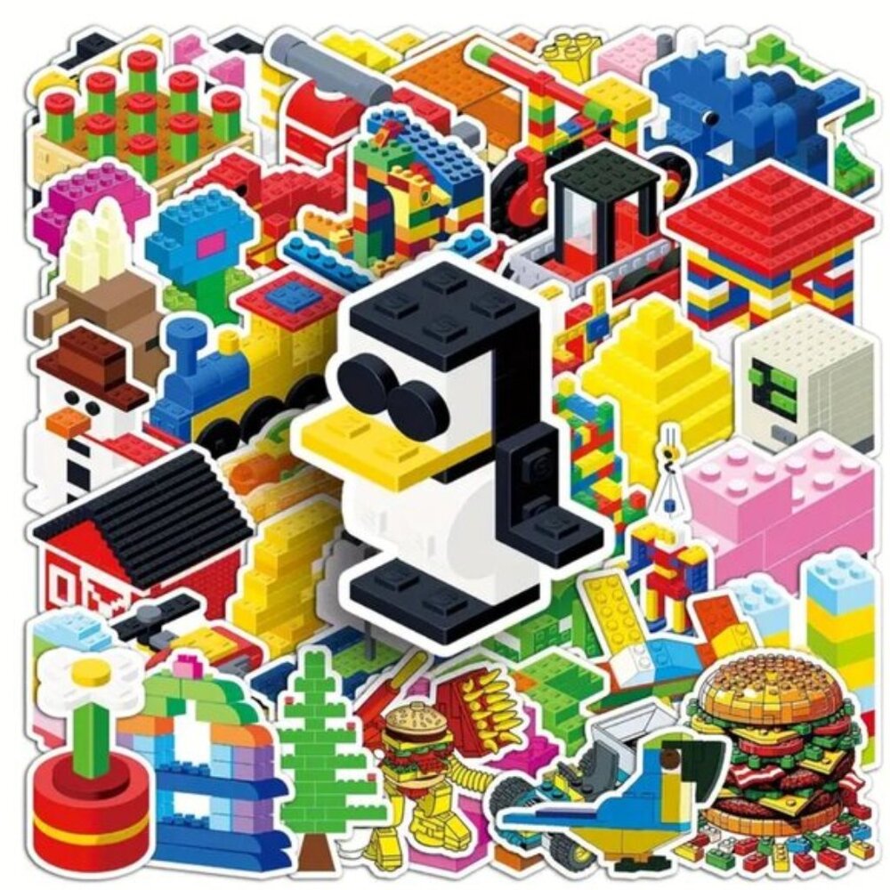 LEGO Building Blocks Stickers (25‎ pc) NEW IN PACKAGE & SUPER CUTE!!!